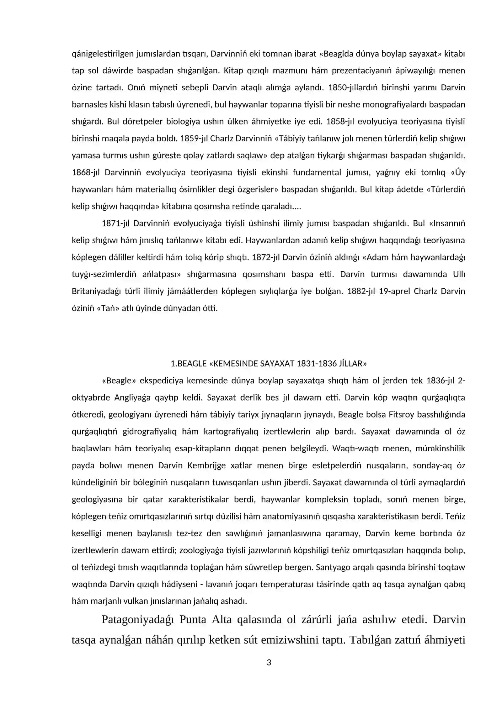 Ch.Darvinniń evoluciyon teoriyası 3