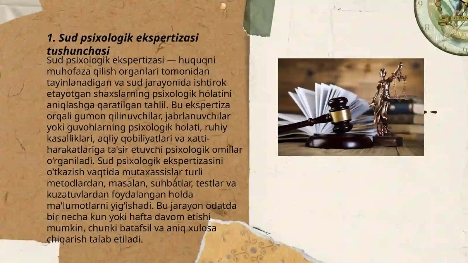 Sud psixologik ekspertizasining asosiy vazifalari 3