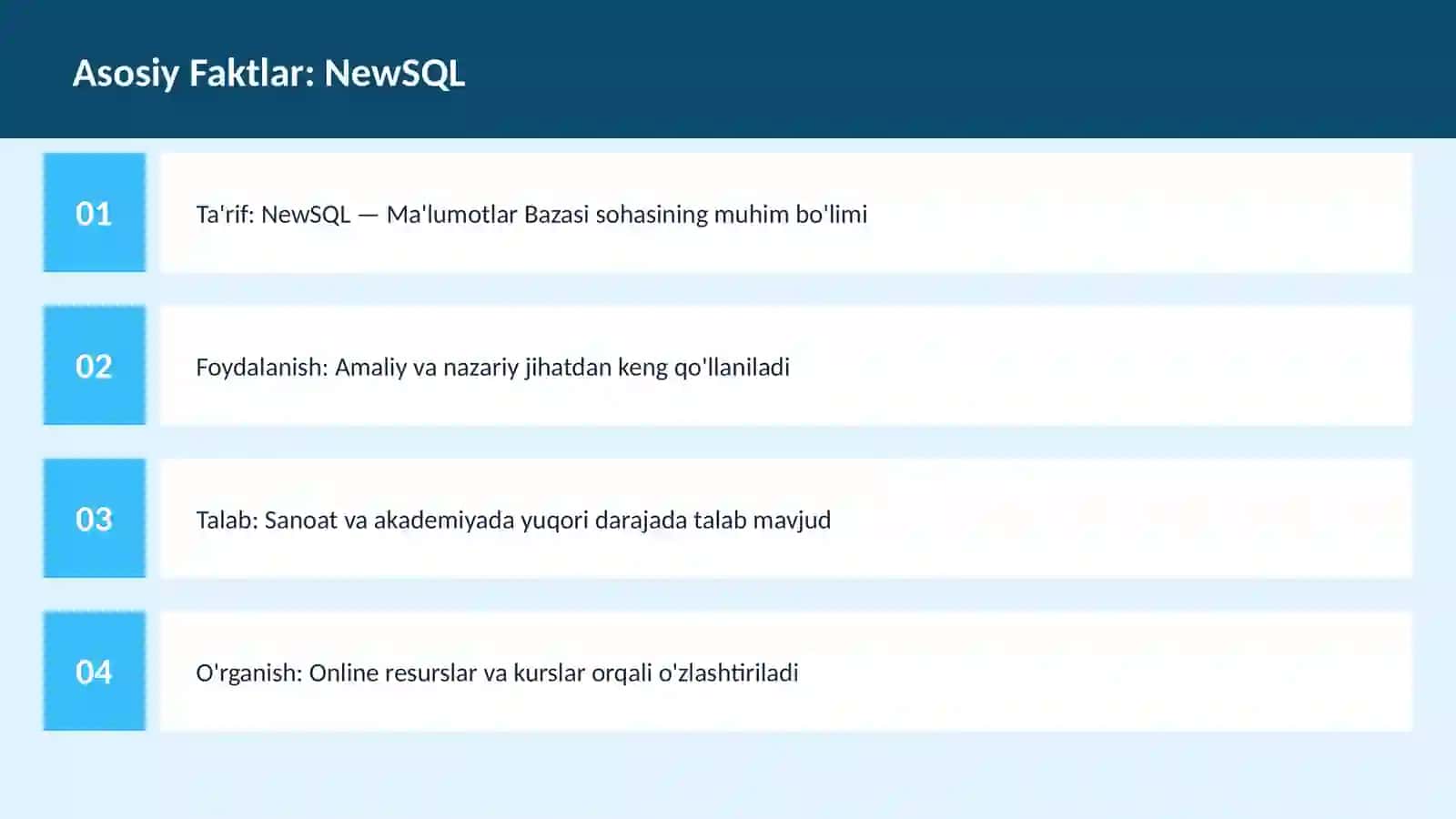 NewSQL 3