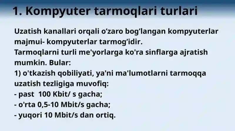 Kompyuter tarmoqlari 3