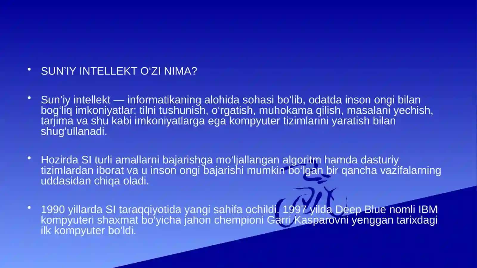Suniy intellektning tarixi va rivojlanishi 3