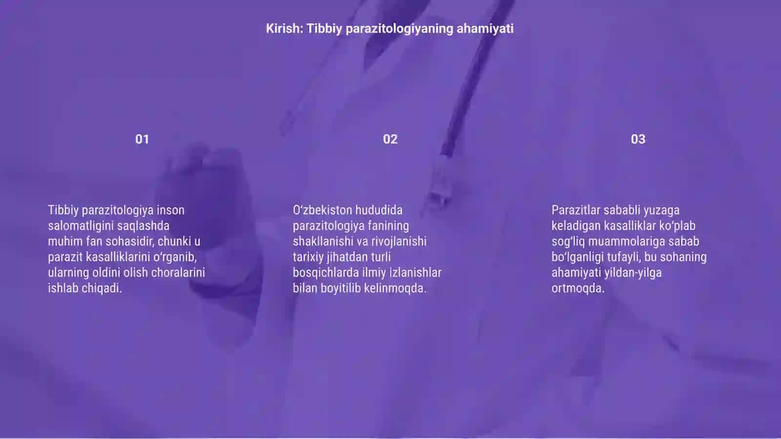 Oʻzbekistonda tibbiy parazitologiyaning rivojlanish tarixi 3