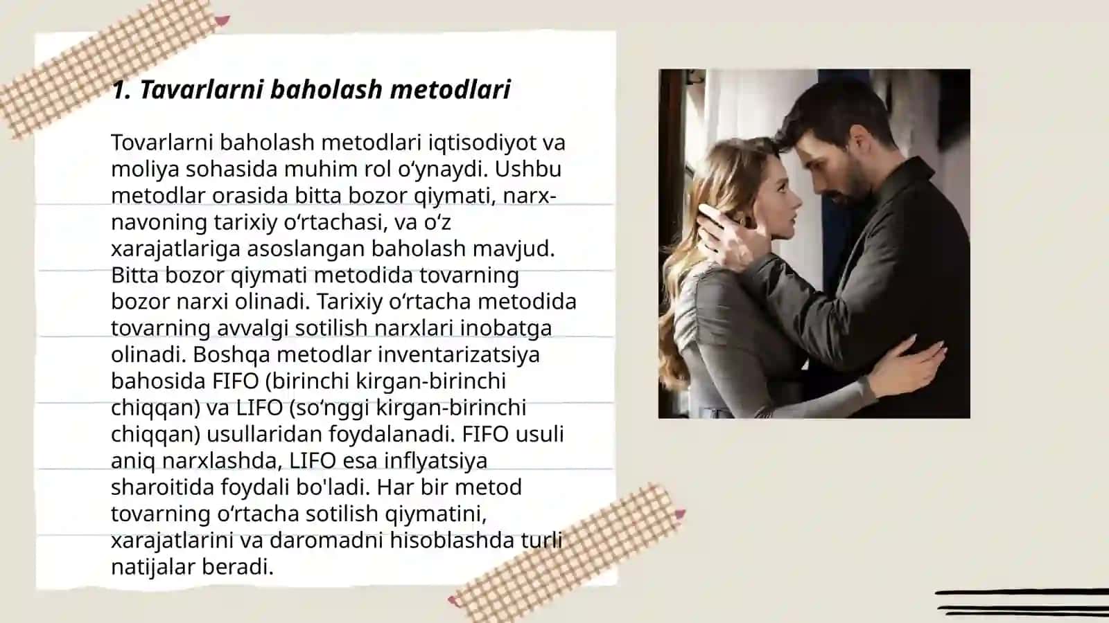 Savdo korxonalarida tavarlarni baholash 3