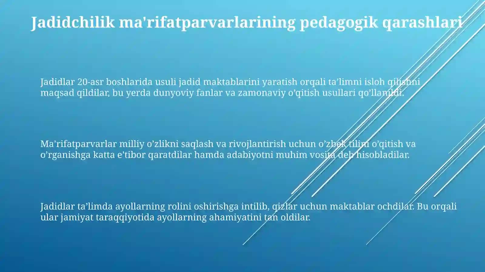 Jadid ma’rifatparvarlarining pedagogik qarashlari 3