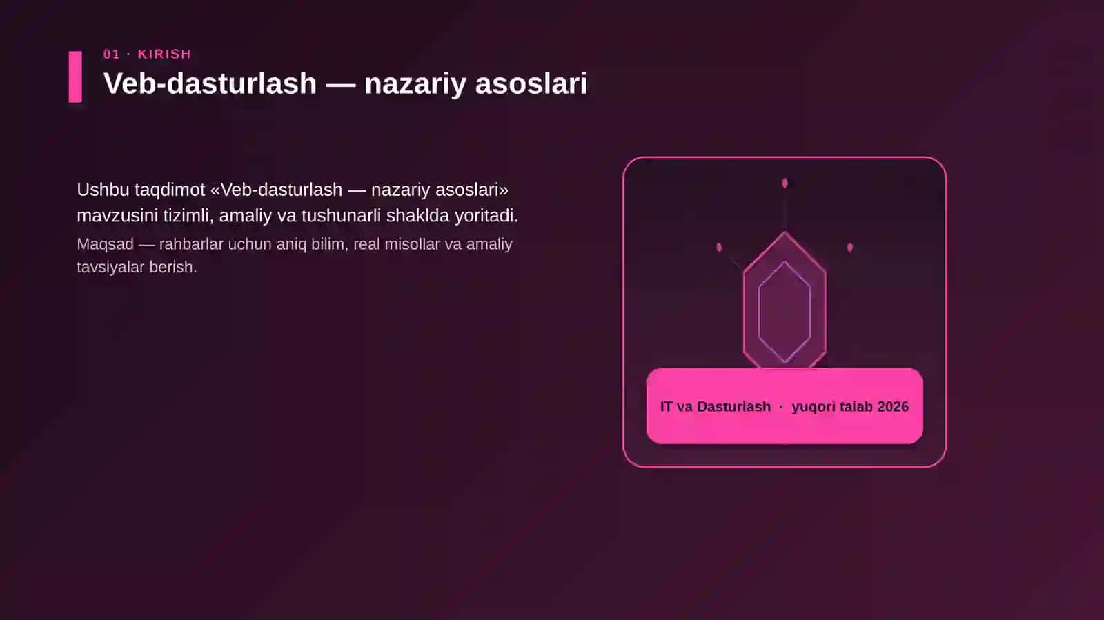 Veb-dasturlash — nazariy asoslari 3