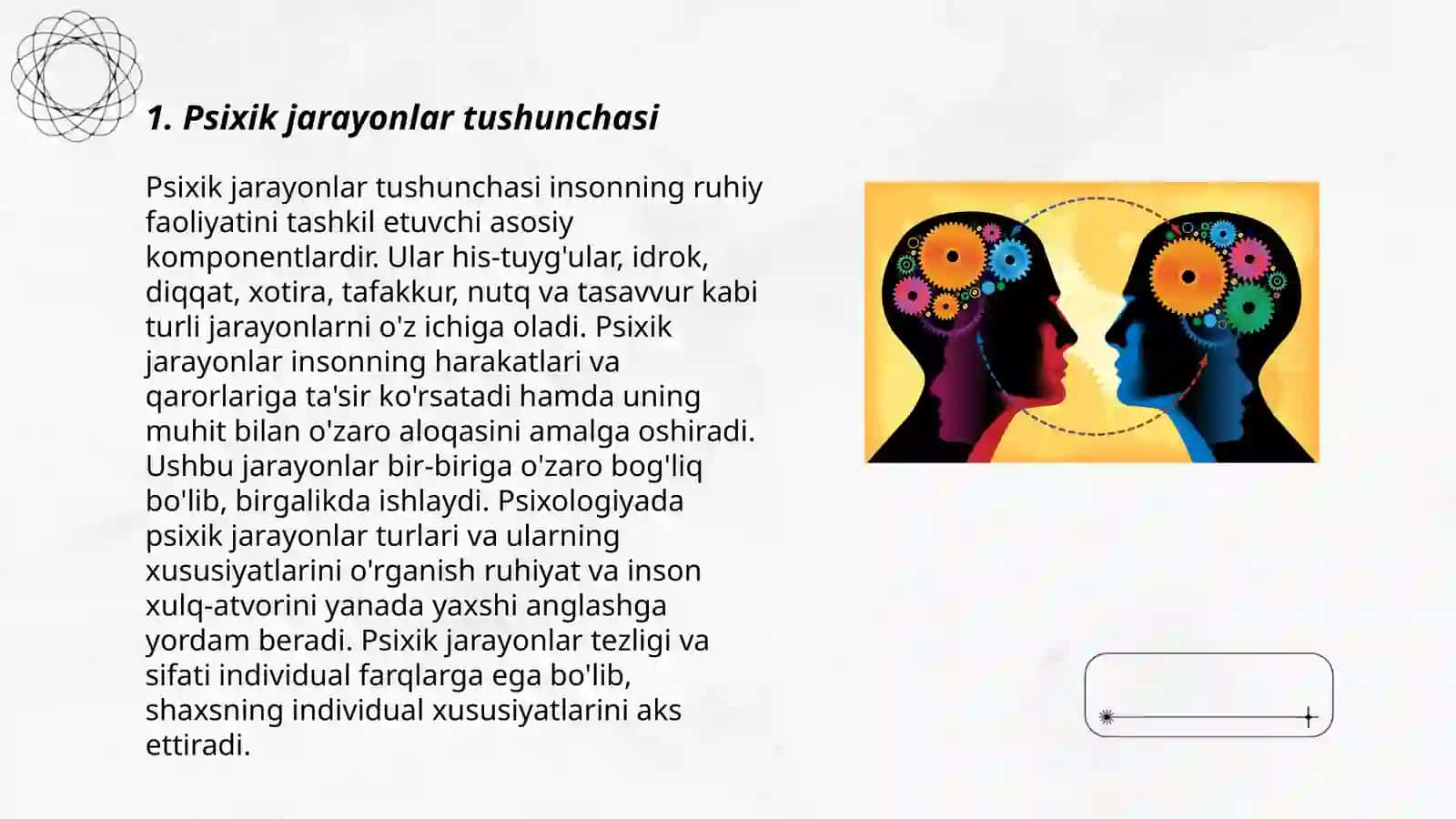 Psixik jarayonlarning vujudga kelishi 3