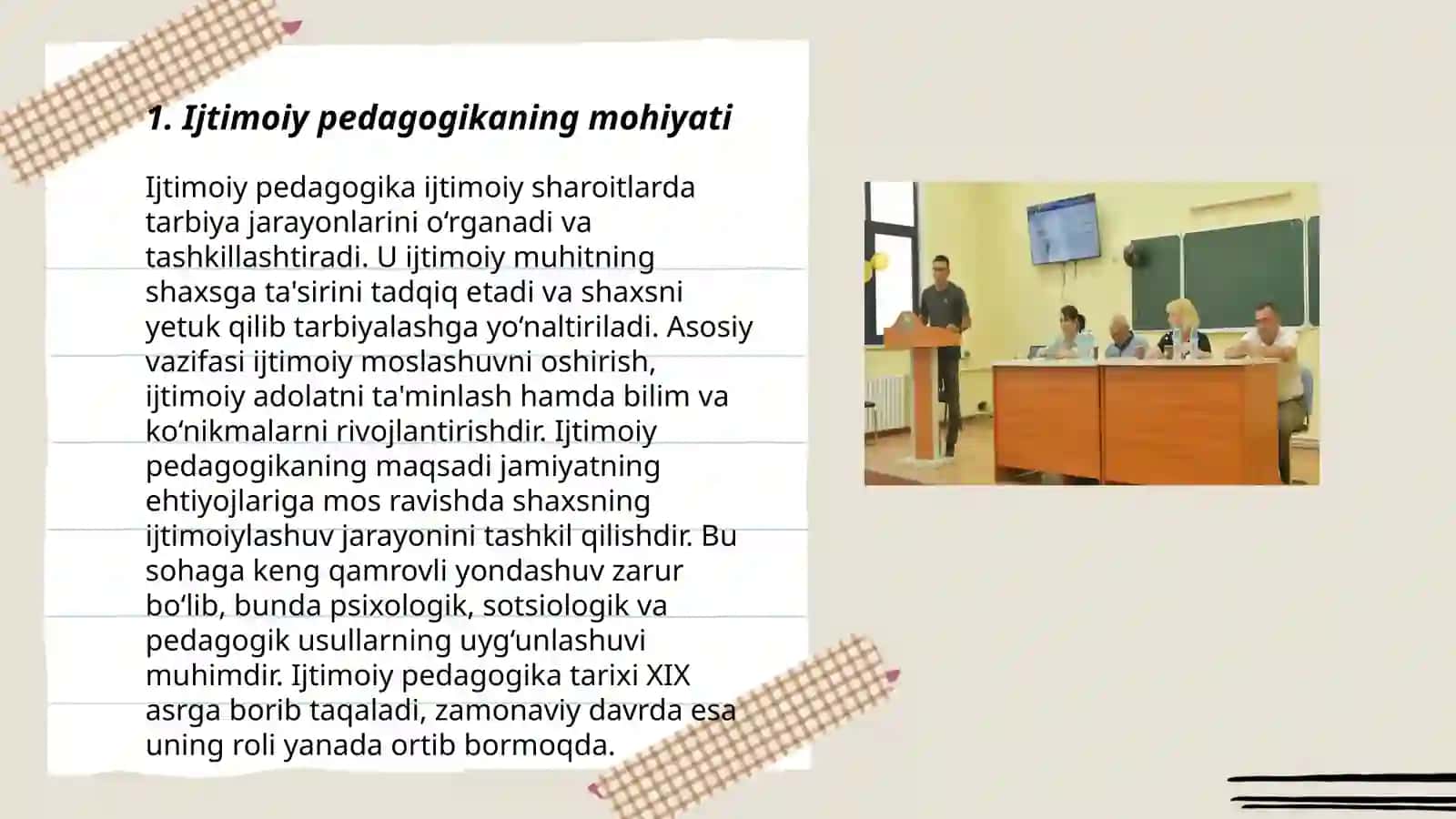 Ijtimoiy pedagogika fanining joriy etilishi 3