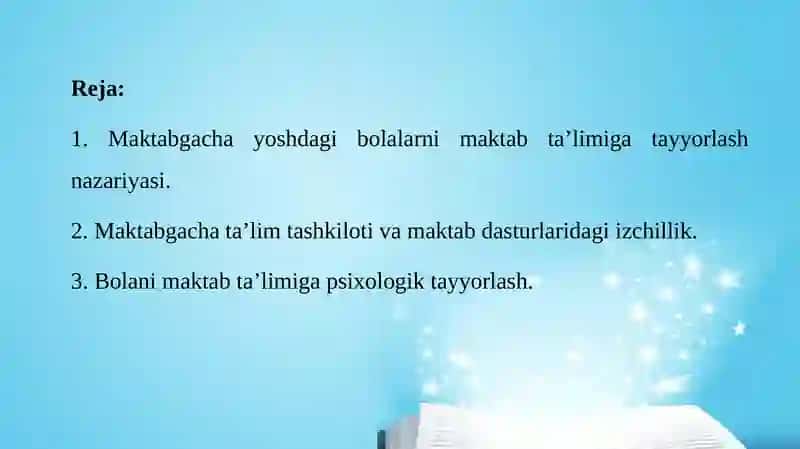 MAKTAB TA’LIMIGA TAYYORLASH 3