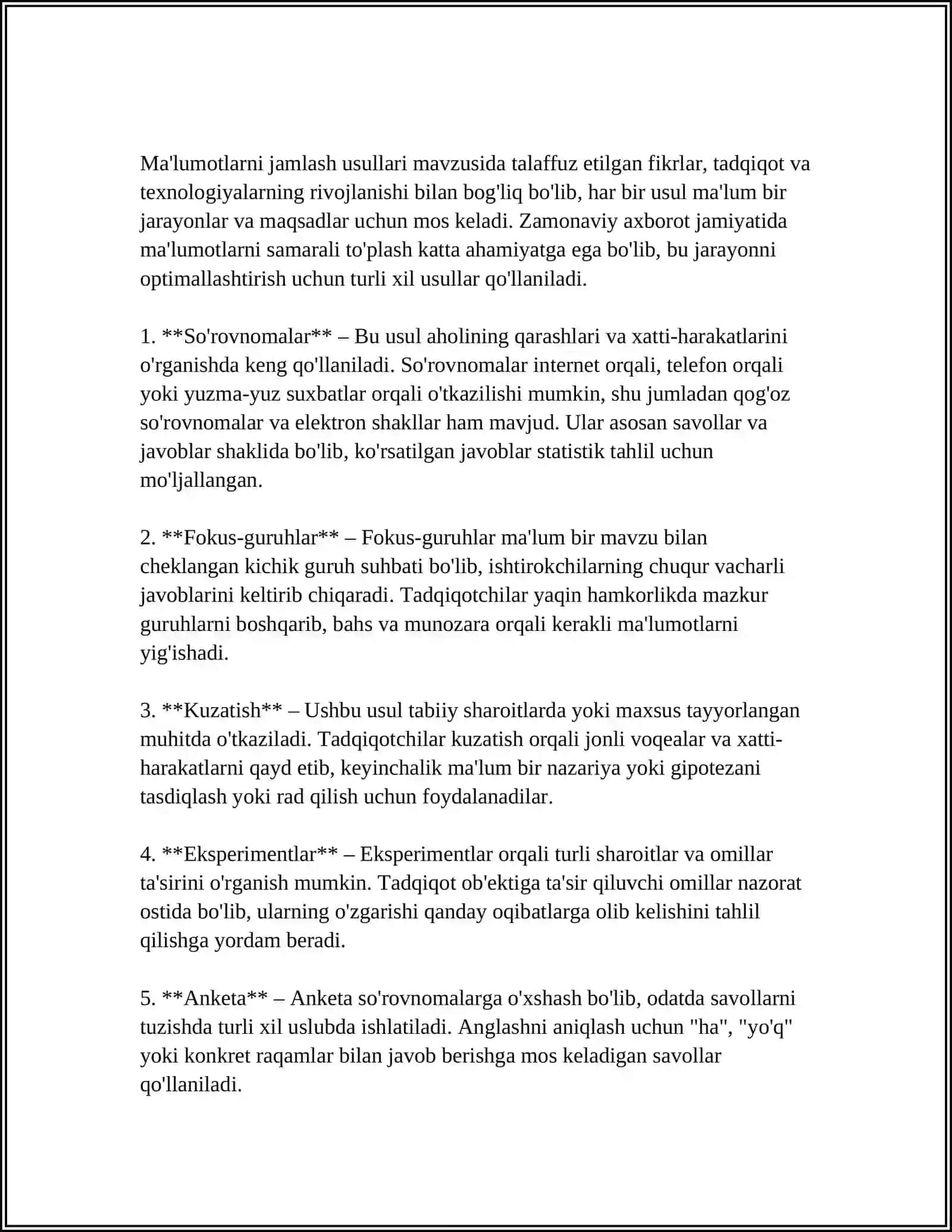 STATISTIK JAMLASH VA GURUXLASH 3