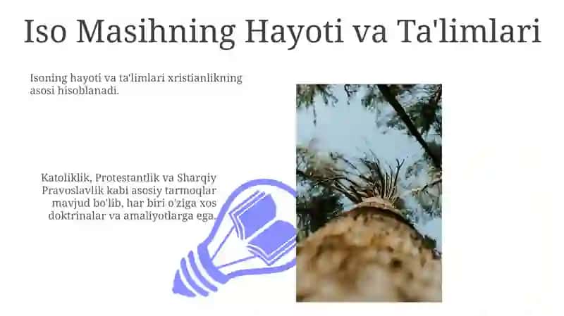 Xristianlikning Asosiy E'tiqodlari va Ta'limlari 3