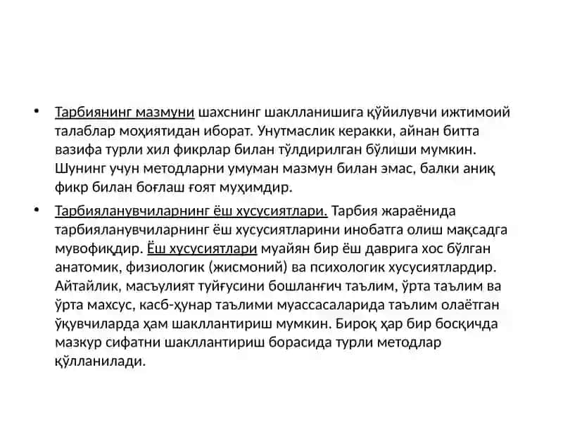 Тарбиянинг умумий методлари 3