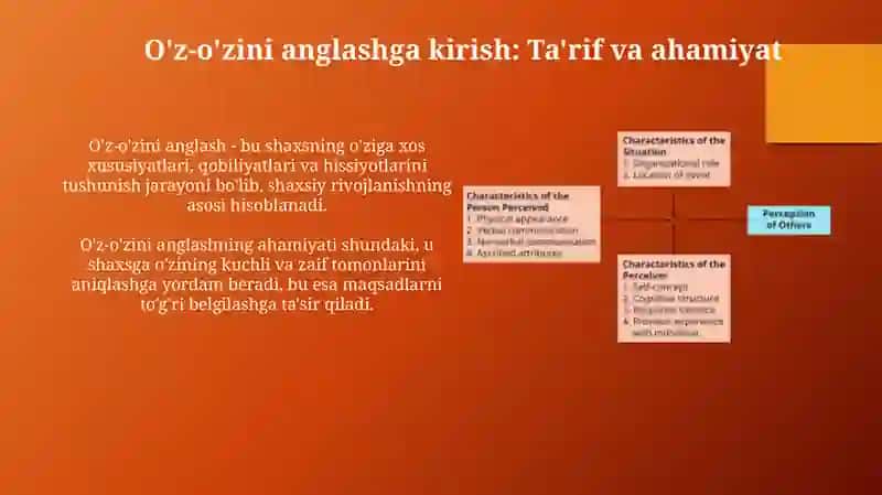 Shaxsning o'z-o'zini anglashi va men konsepsiyasi 3