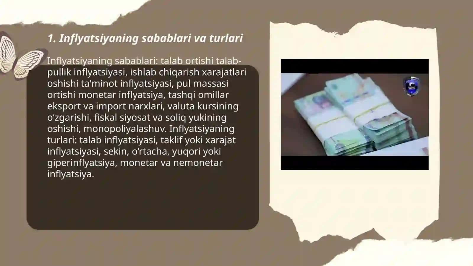 Inflyatsiya, pul, valyuta kurslari 3