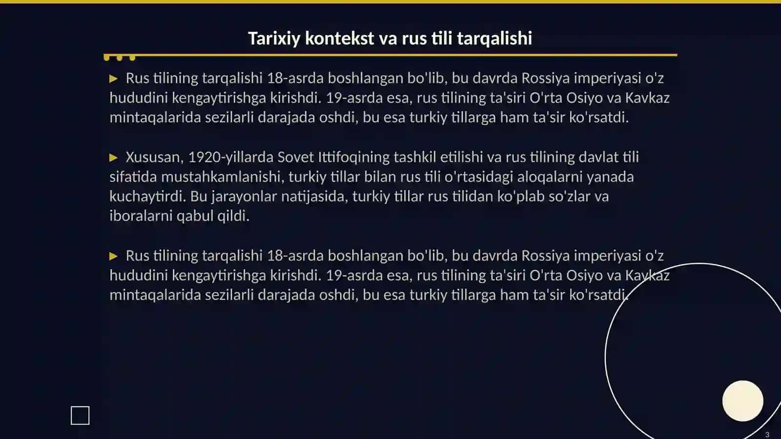Turkiy tillarga rus tilining ta'siri 3