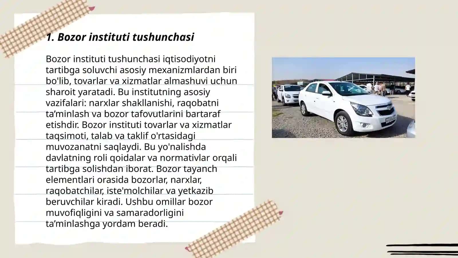 Bozor instituti tushunchasi 3