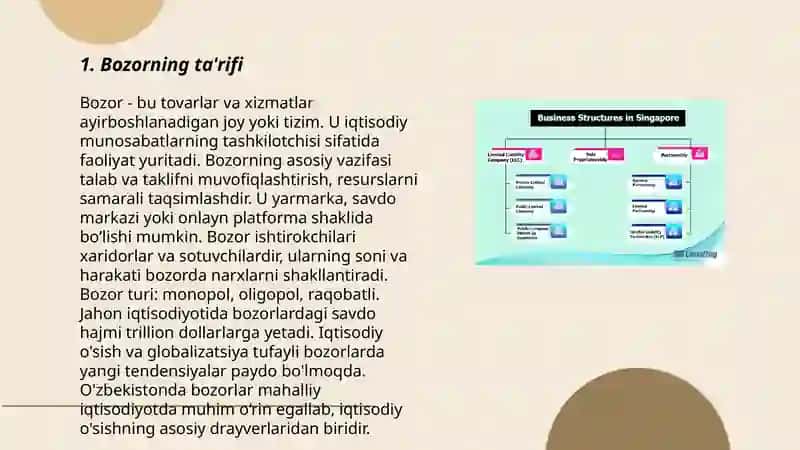 Bozor va uning tuzilishi 3
