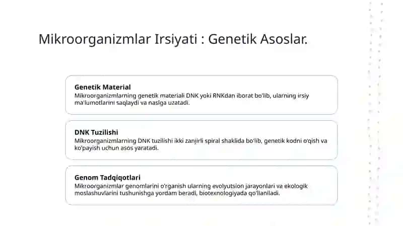 Mikroorganizmlar irsiyati 3