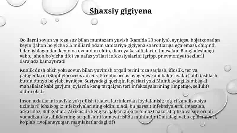 Endemik kasalliklarni oldini olishning gigiyenik asoslari 3