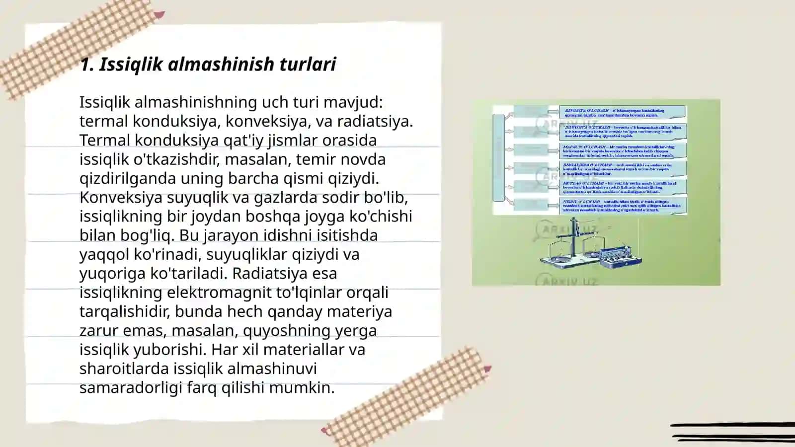 Issiqlik almashinish qurilmalari va jarayonlari 3