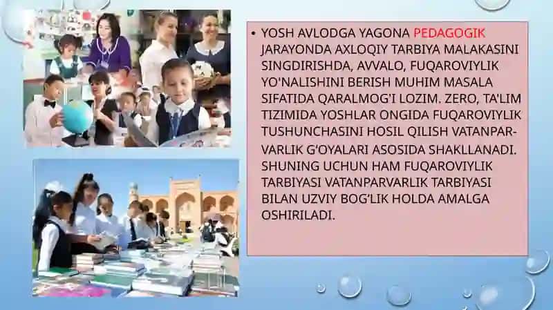 Fuqarolik tarbiyasi,Vatanparvarlik tarbiyasi 3