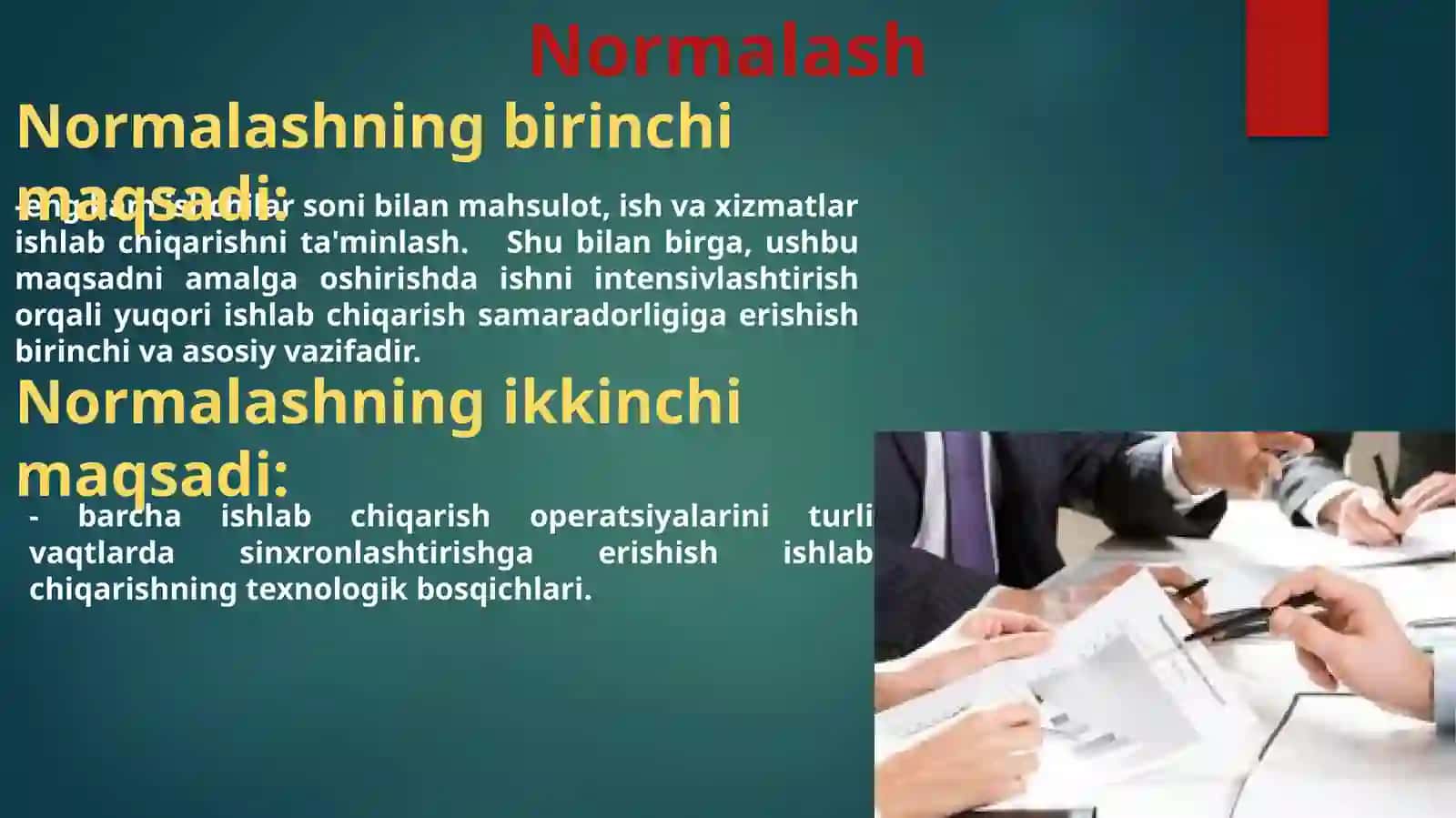Mehnatni tashkilotish va normalash 3