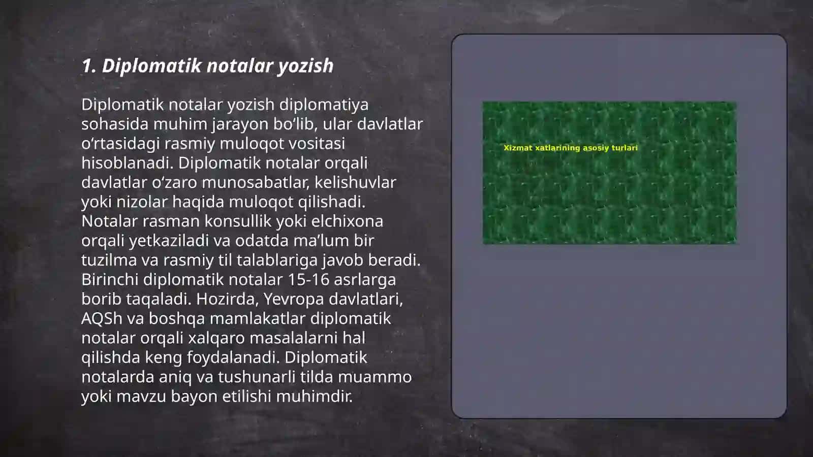 Diplomatik va tijorat yozishmalari 3
