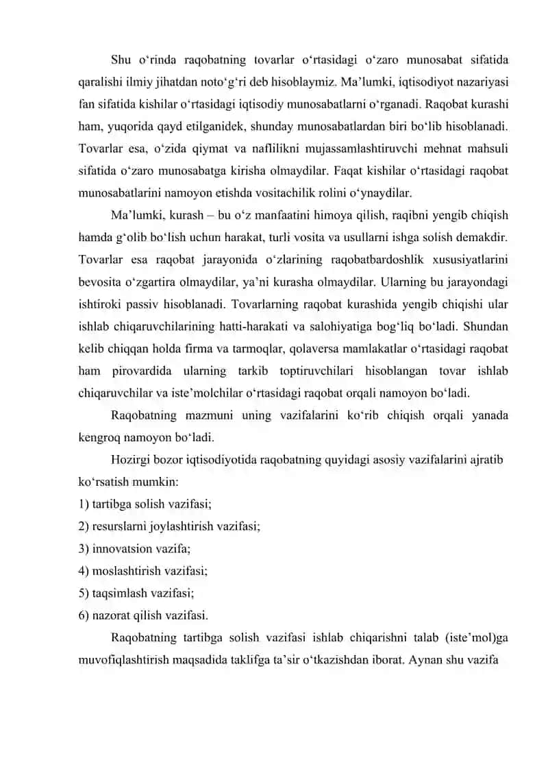 Raqobatning shakllari va usullari 3