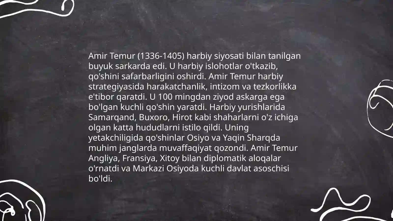 Amir Temur va temuriylar davrida harbiy ishlar 3