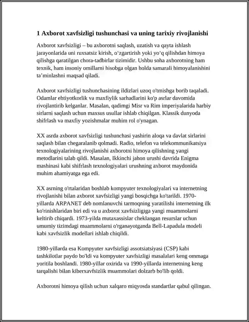 AXBOROT XAVFSIZLIGI TUSHUNCHASI 3