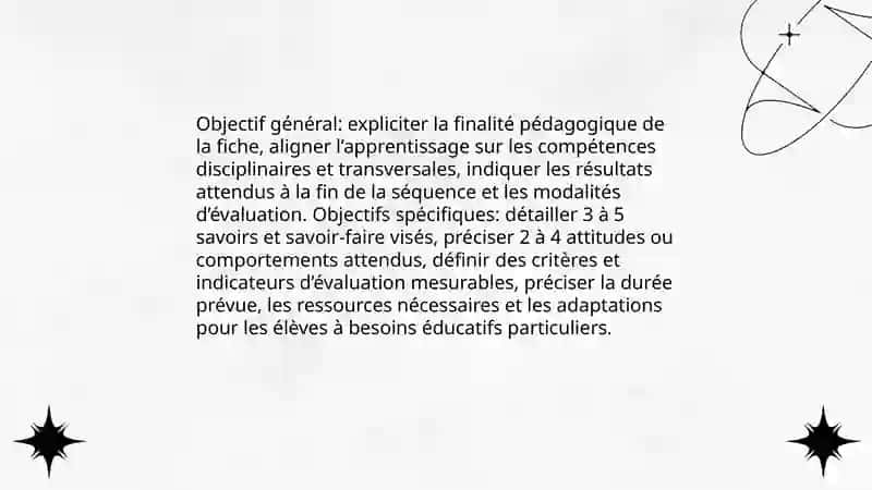 Elaboration des fiches pédagogiques 3