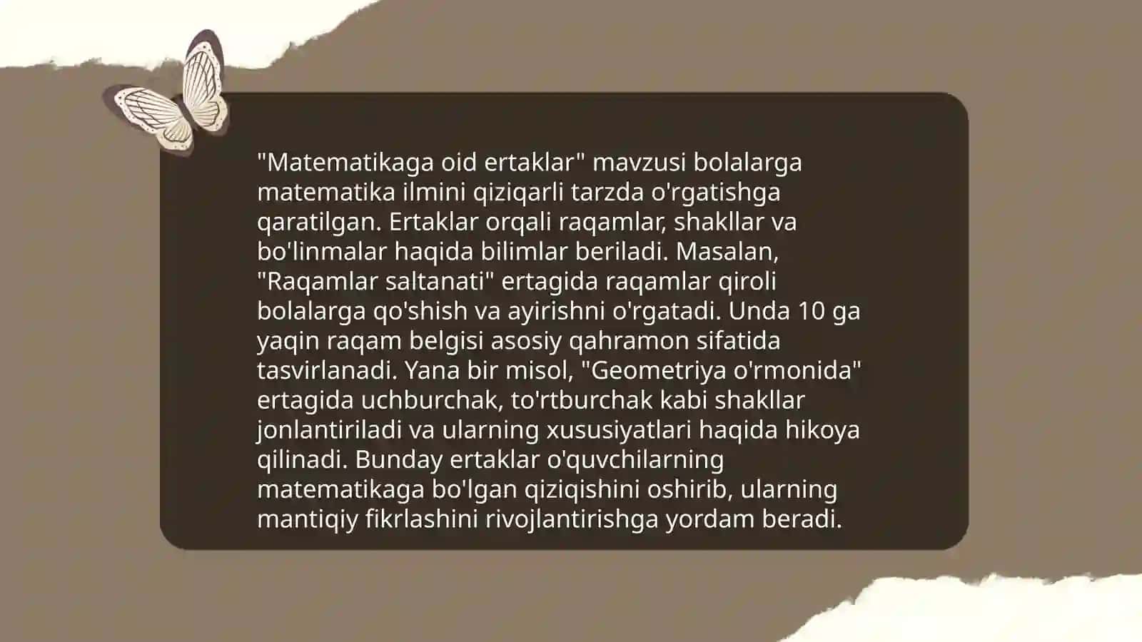 Matematik ertaklar 3