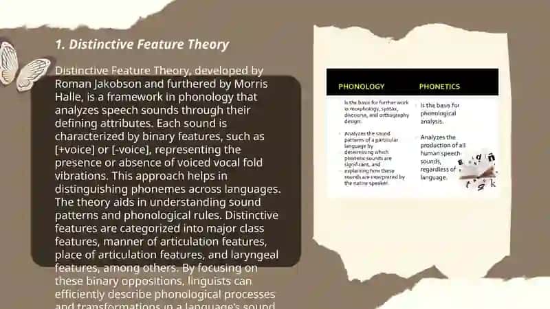 Distinctive Feature Theory 3