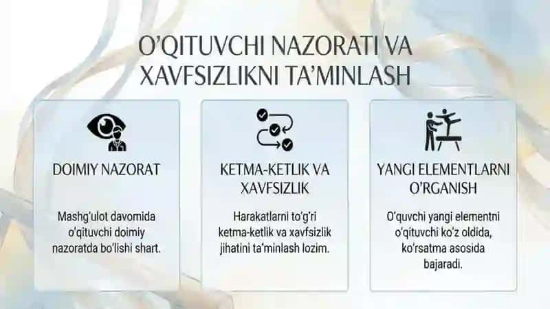 Gimnastika. Saf mashqlari 3