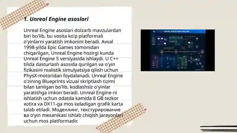 Unreal Engine yordamida interaktiv sahna yaratish 3