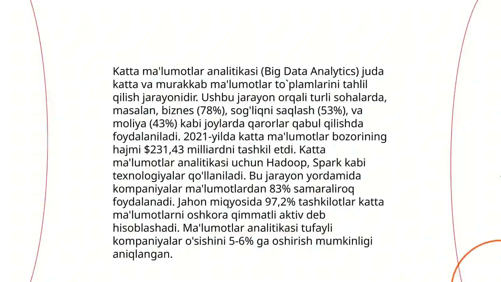 Katta ma'lumotlar analitikasi 3