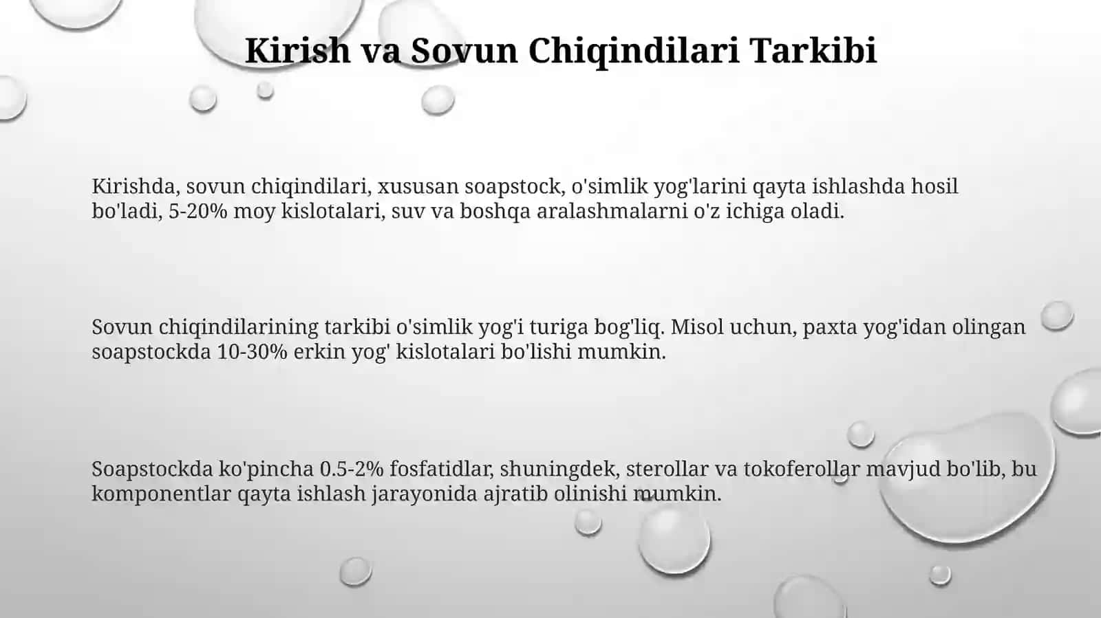 Soapstokni qayta ishlash 3