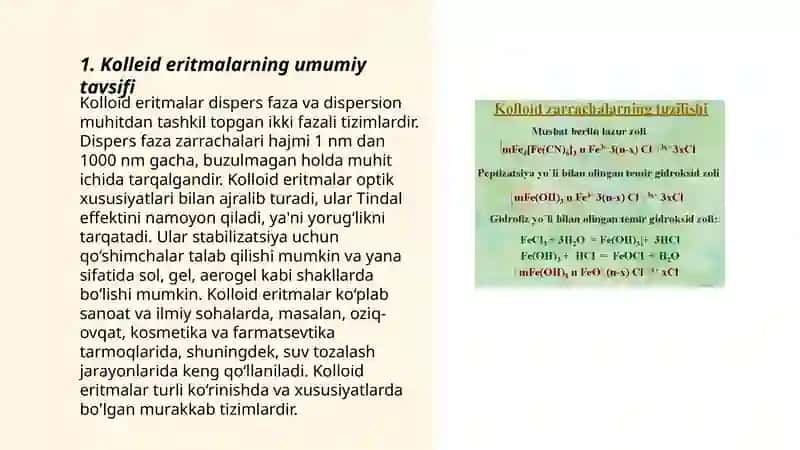 Biologik jarayonlardagi kolloid eritmalar 3