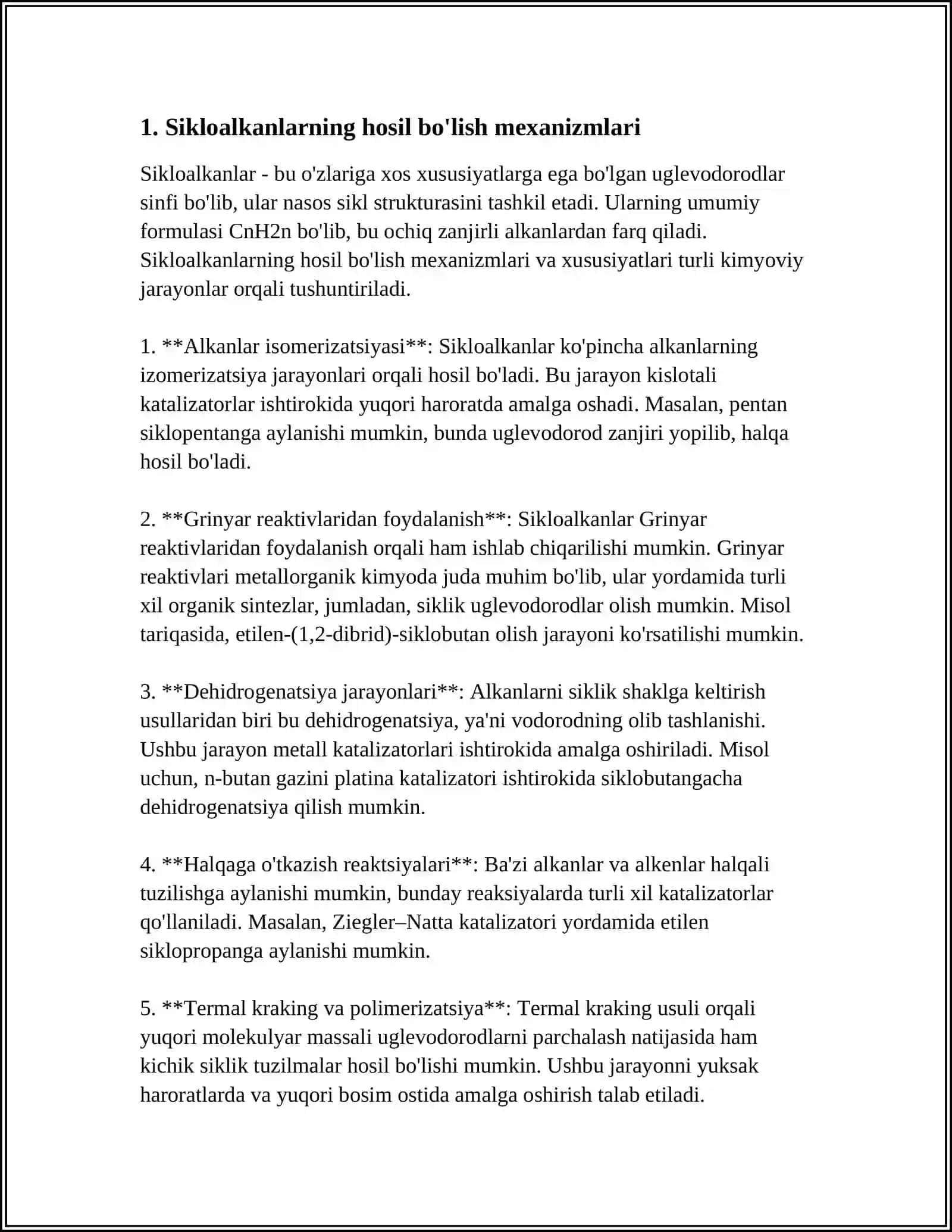 SIKLOALKANLARNING KIMYOVIY XOSSALARI 3