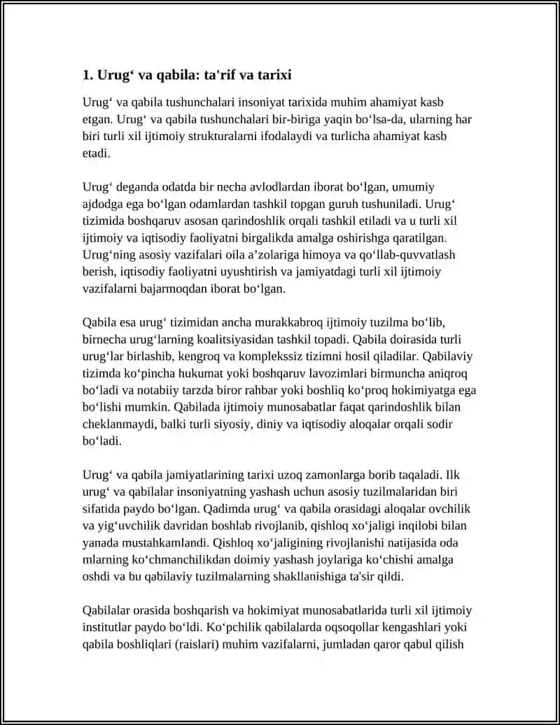 KISHILIK TARIXIDA URUG‘ VA QABILA 3