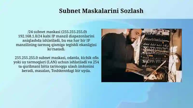 PI-manzillar va tarmoq interfeyslarini sozlash 3