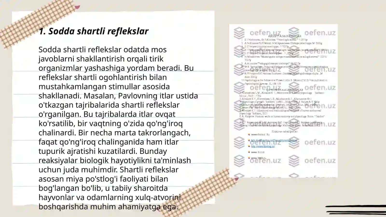 Shartli reflekslar 3