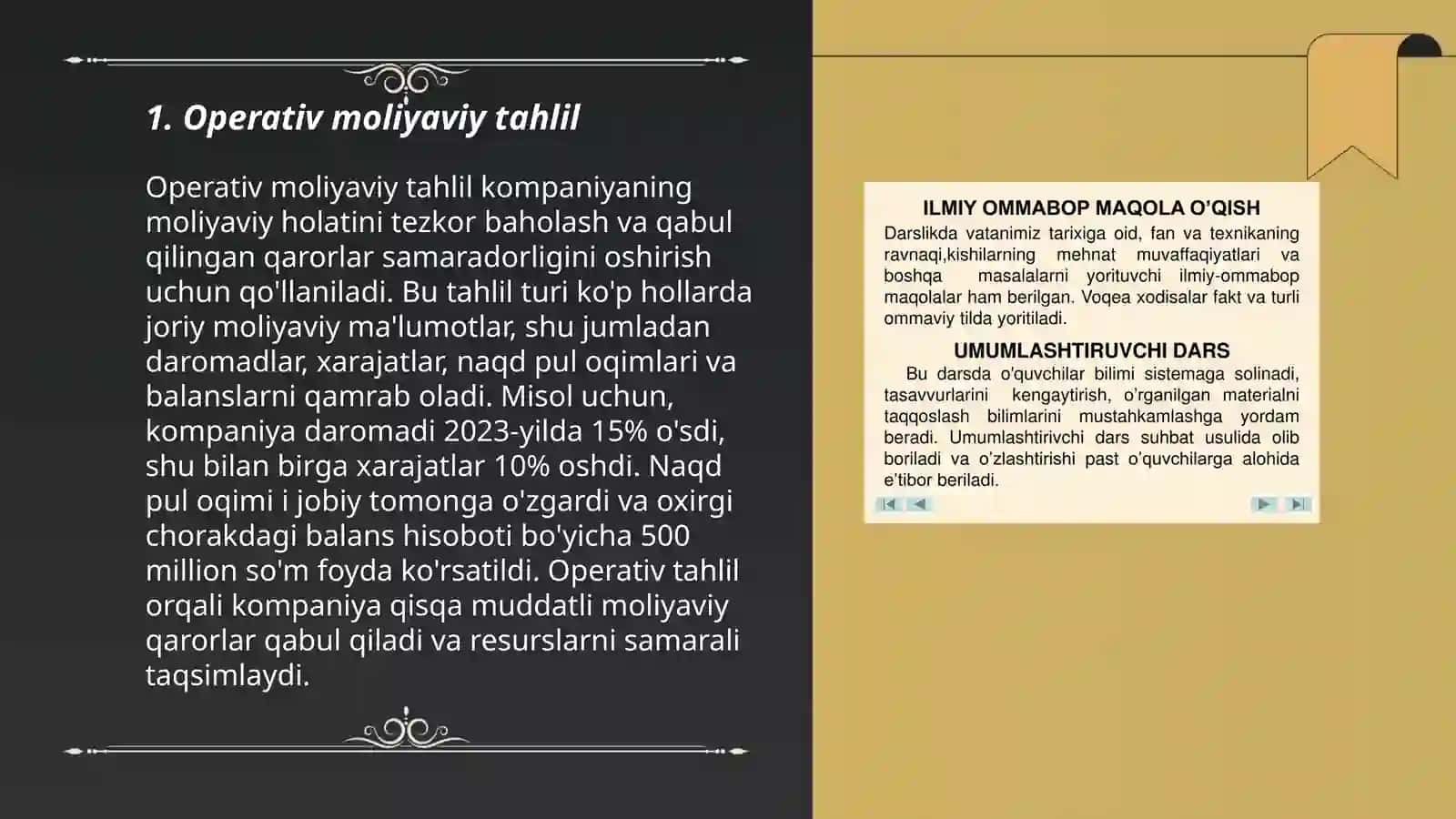 Operativ moliyaviy tahlil 3