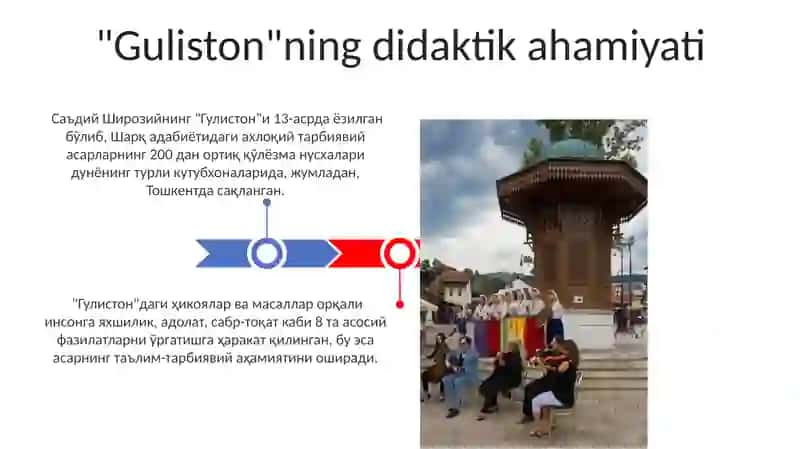 Sa'diy sheroziyning Guliston asarining sharq adabiyotida tutgan o'rni 3