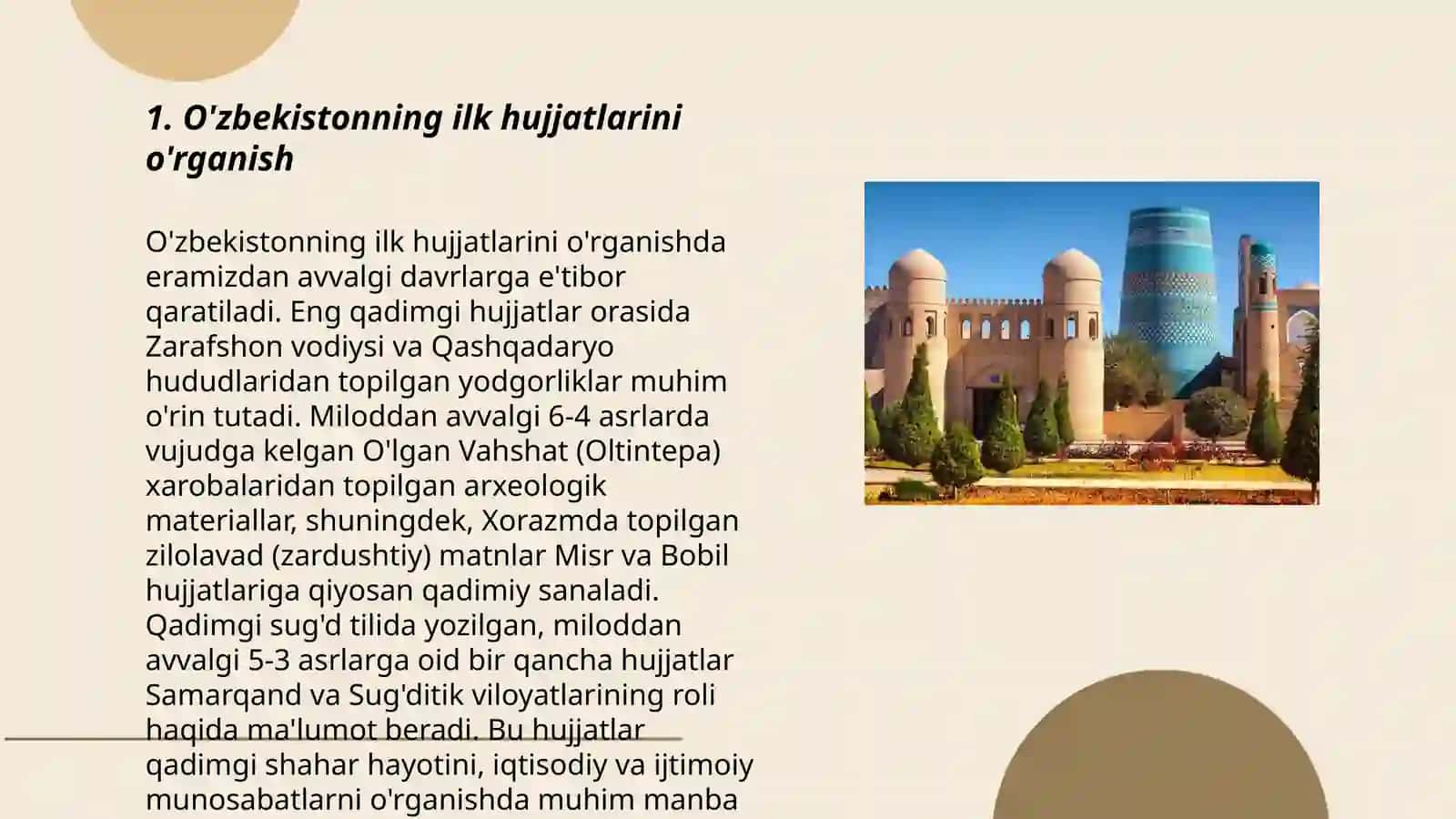 O'zbek hujjatchiligi tarixi 3