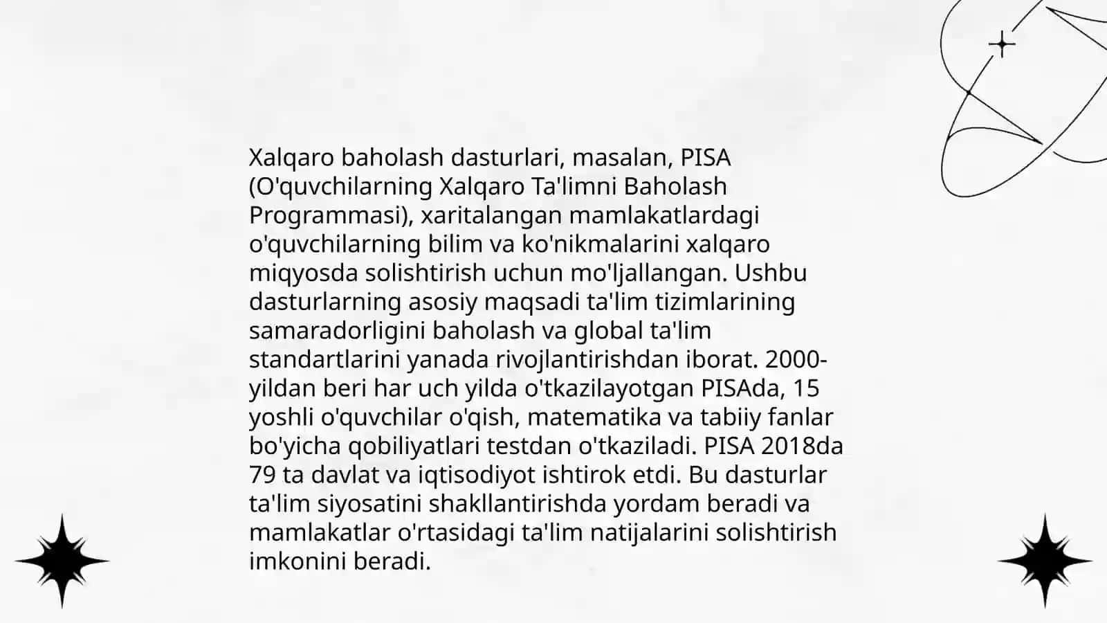 Xalqaro Baholash Dasturlari 3