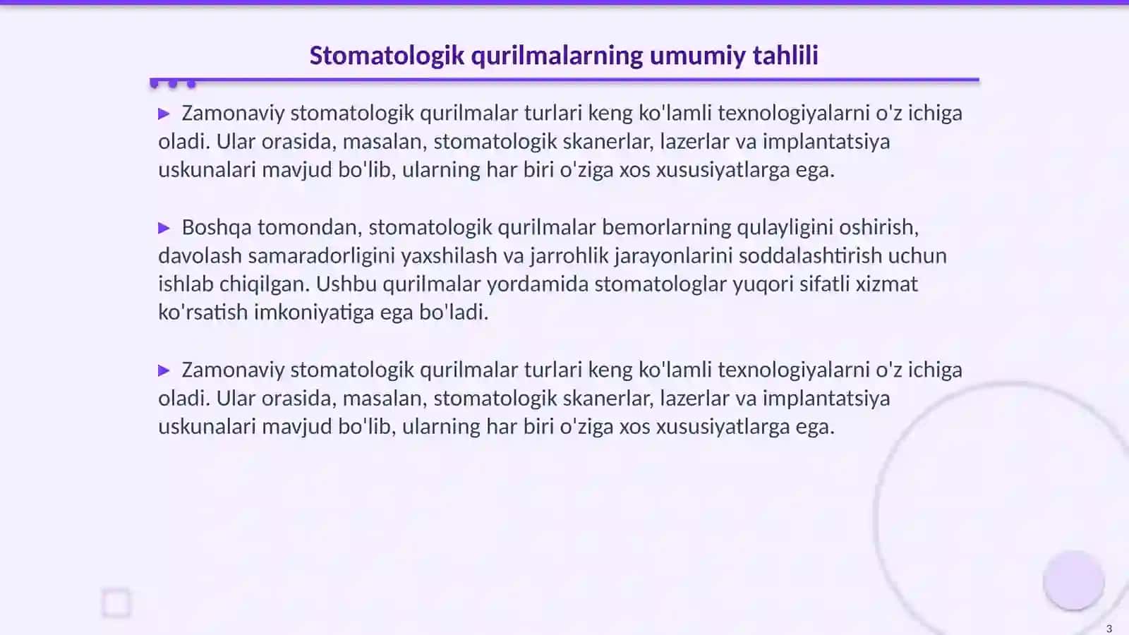 Zamonaviy stomatologik qurilmalar turlari 3