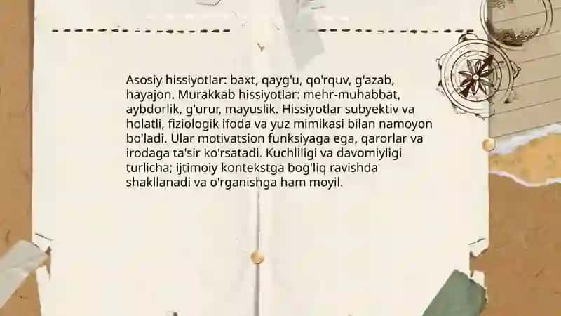 Hissiyot va Iroda 3