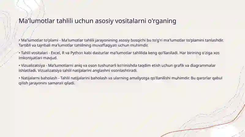 Ma’lumotlar savodxonligi (Data Literacy) 3
