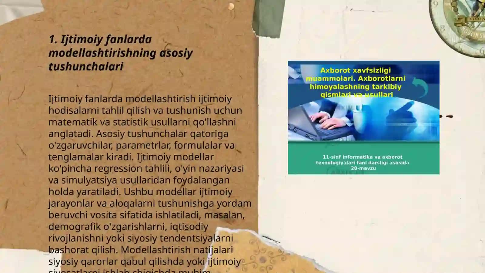 Ijtimoiy fan muammolari uchun modellar va algoritmlar 3