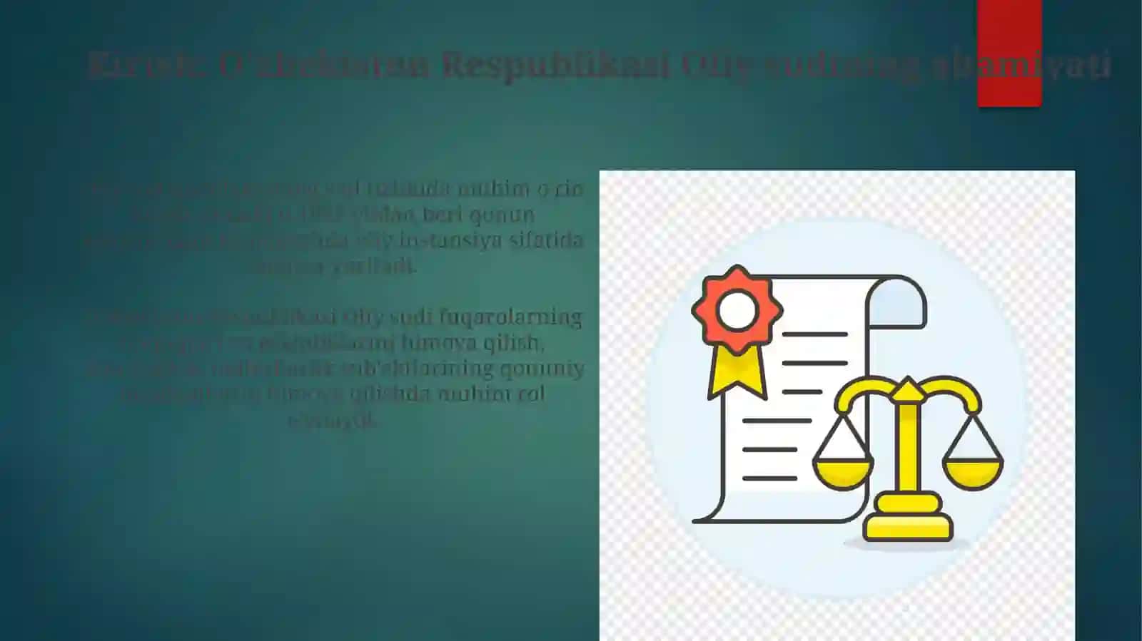 O'zbekiston Respublikasi Oliy sudishakillanish genezisi 3